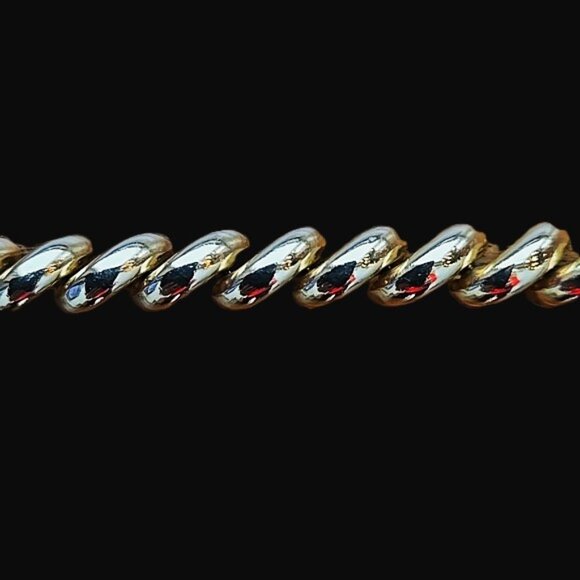 RARE VINTAGE HIDDEN CLASP 14K YELLOW GOLD SAN MARCO BRACELET ITALY - Picture 11 of 13